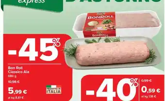 Carrefour Bon Roll Classico Aia offerta
