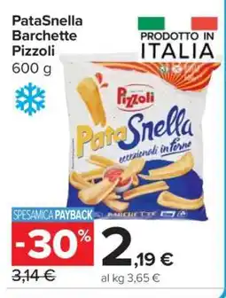 Carrefour PataSnella Barchette Pizzoli offerta