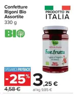 Carrefour Confetture Rigoni Bio Assortite offerta
