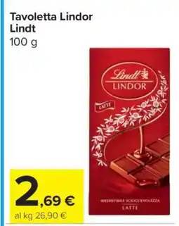 Carrefour Tavoletta Lindor Lindt offerta