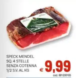 Vivo Supermercati Speck mendel sq. 4 stelle senza cotenna 1/2 s.v. offerta