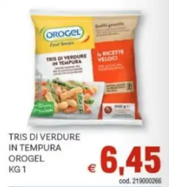 Vivo Supermercati Tris di verdure in tempura OROGEL offerta
