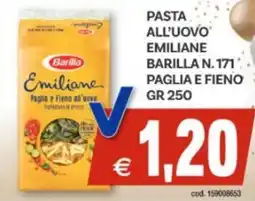 Vivo Supermercati Pasta all'uovo emiliane barilla n. 171 paglia e fieno offerta