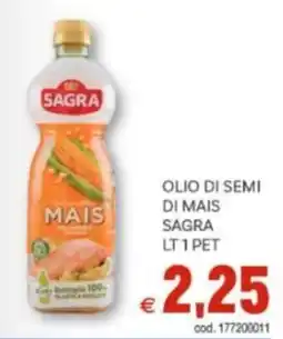 Vivo Supermercati Olio di semi di mais SAGRA offerta