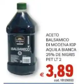 Vivo Supermercati Aceto balsamico di modena igp aquila bianca 25% de nigris pet offerta