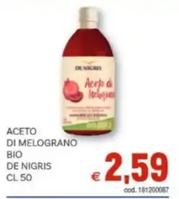 Vivo Supermercati Aceto di melograno bio DENIGRIS offerta
