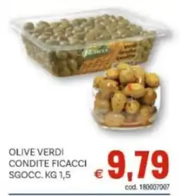 Vivo Supermercati Olive verdi condite ficacci sgocc. offerta