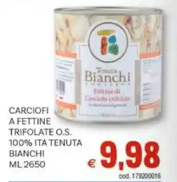 Vivo Supermercati Carciofi a fettine trifolate o.s. 100% ita tenuta bianchi offerta