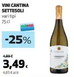 Coop VINI CANTINA SETTESOLI vari tipi offerta