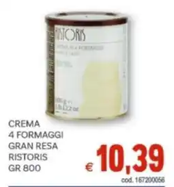 Vivo Supermercati Crema 4 formaggi gran resa RISTORIS offerta