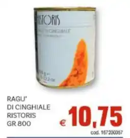 Vivo Supermercati Ragu' di cinghiale RISTORIS offerta