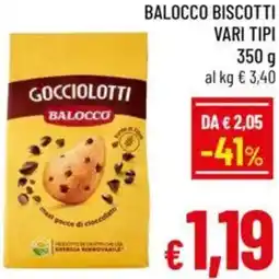 A&O Balocco biscotti vari tipi offerta