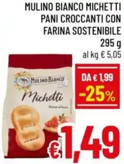 A&O Mulino bianco michetti pani croccanti con farina sostenibile offerta