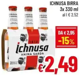 A&O Ichnusa birra offerta