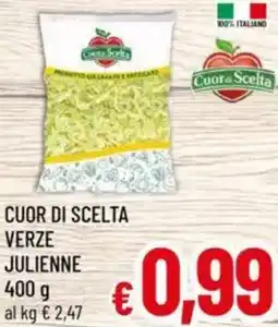 A&O Cuor di scelta verze julienne offerta