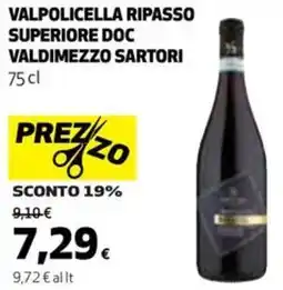 Coop Valpolicella ripasso superiore doc VALDIMEZZO SARTORI offerta
