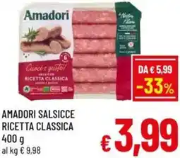 A&O Amadori salsicce ricetta classica offerta