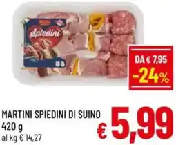 A&O Martini spiedini di suino offerta