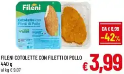 A&O Fileni cotolette con filetti di pollo offerta