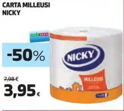 Coop Carta milleusi NICKY offerta