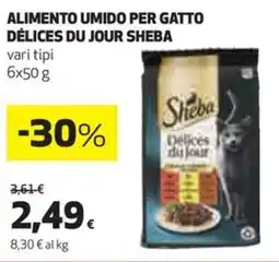 Coop Alimento umido per gatto délices du jour SHEBA vari tipi offerta