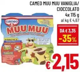 A&O Cameo muu muu vaniglia/cioccolato offerta