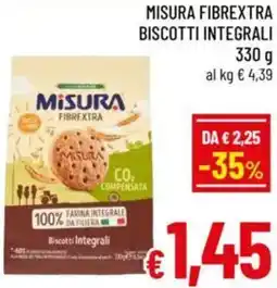 A&O Misura fibrextra biscotti integrali offerta