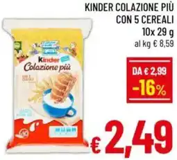 A&O Kinder colazione più con 5 cereali offerta