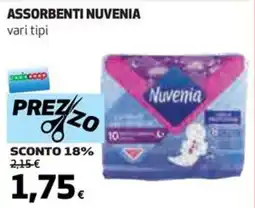Coop Assorbenti NUVENIA vari tipi offerta