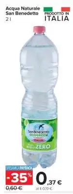 Carrefour Acqua Naturale San Benedetto offerta