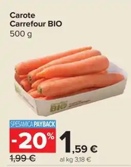 Carrefour Carote Carrefour BIO offerta