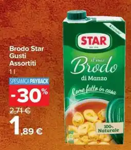 Carrefour Brodo Star Gusti Assortiti offerta