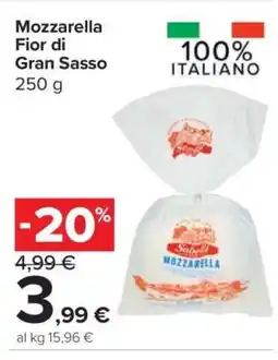 Carrefour Mozzarella Fior di Gran Sasso offerta