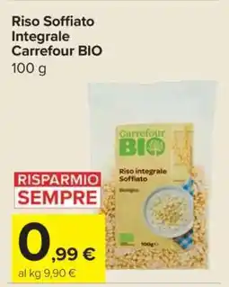 Carrefour Riso Soffiato Integrale Carrefour BIO offerta