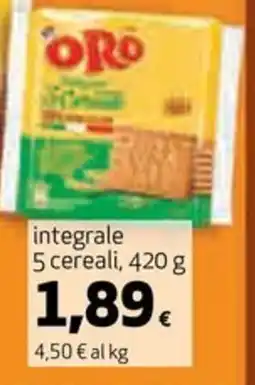 Coop integrale 5 cereali offerta