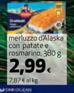 Coop merluzzo d'Alaska con patate e rosmarino offerta