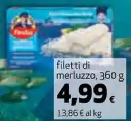 Coop filetti di merluzzo offerta