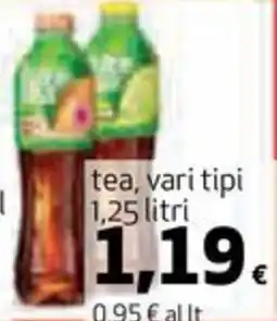 Coop tea, vari tipi offerta