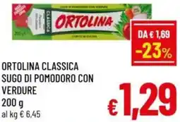 A&O Ortolina classica sugo di pomodoro con verdure offerta