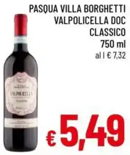 A&O Pasqua villa borghetti valpolicella doc classico offerta