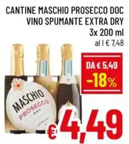 A&O Cantine maschio prosecco doc vino spumante extra dry offerta