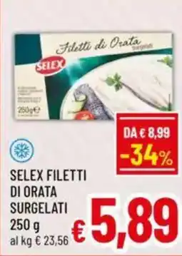 A&O Selex filetti di orata surgelati offerta