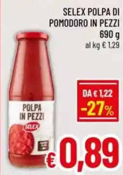 A&O Selex polpa di pomodoro in pezzi offerta