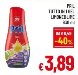 A&O Pril tutto in 1 gel limone&lime offerta
