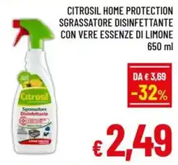 A&O Citrosil home protection sgrassatore disinfettante con vere essenze di limone offerta