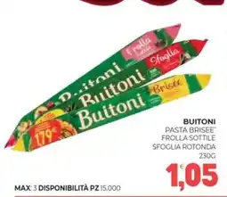 Eté Buitoni pasta brisee' frolla sottile sfoglia rotonda offerta