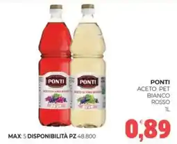 Eté Ponti aceto pet bianco rosso offerta