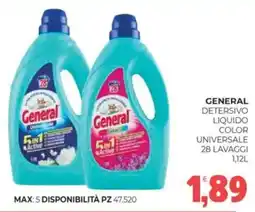 Eté General detersivo liquido color universale offerta