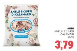 Eté Arbi anelli e ciuffi calamari offerta