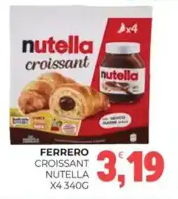 Eté Ferrero croissant nutella x4 offerta